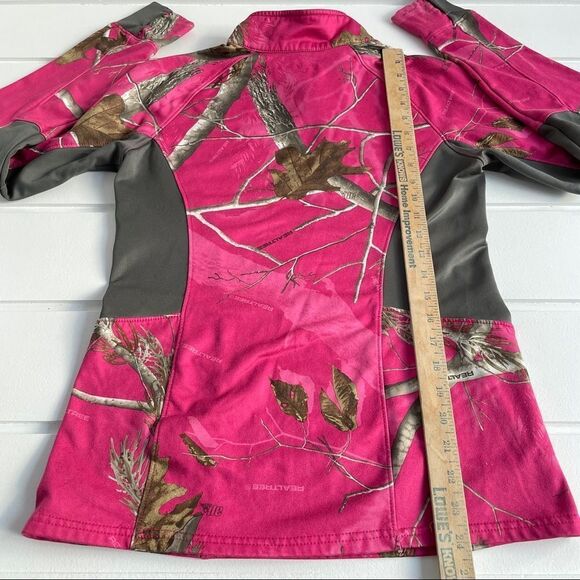 Realtree Ladies Jacket Performance Realtree Camo 1/4 Zip Mock Neck Pullover Top - Picture 9 of 12